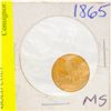 Image 2 : MS 1865 NEWFOUNDLAND 2 DOLLAR GOLD COIN