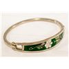 Image 1 : .925 STERLING SILVER BRACELET WITH ABALONE INLAY