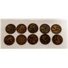 Image 1 : 10 1912 ONE PENNY BAG UK BRITAIN COINS