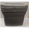 Image 1 : BUNDLE OF 4 STERILITE 68L TOTES WITH LIDS