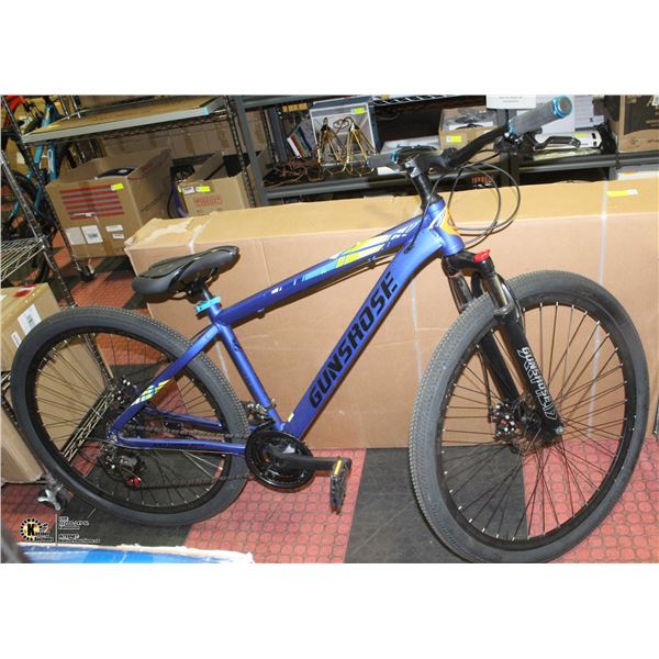 NEW GUNSROSE BLUE FR SUSPENSION MTN BIKE