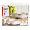 Image 1 : CANVAS "CALEB" PORCELAIN DINNERWARE SET OF 32