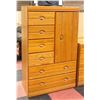 Image 1 : TALLBOY DRESSER WITH 6 EASY ROLLER DRAWERS