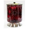 Image 1 : ESTATE LARGE 18 INCH RED GLASS SEA FARERS