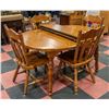 Image 1 : VINTAGE MAPLE DINING TABLE & CHAIRS