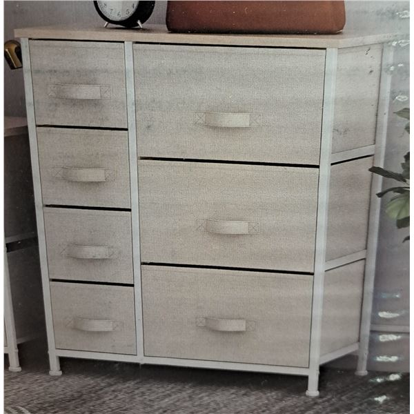 NEW HOMOKUS WHITE 7 DRAWER STORAGE CHEST-L