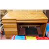 Image 1 : OAK FRONT DESK H-30" W-28" L-50.5"