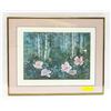 Image 1 : FRAMED LTD. ED. PRINT "ALBERTA WILD ROSE" #47/47