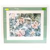 Image 1 : FRAMED FLORAL ART POSTER ARTIST "KAMIKURA"