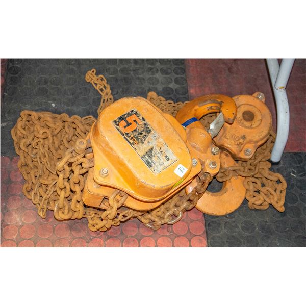 5 TON 10FT LIFT CHAIN HOIST