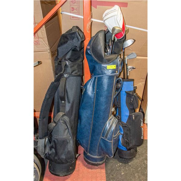 GOLF CLUBS LARGE LOT ASSORTED