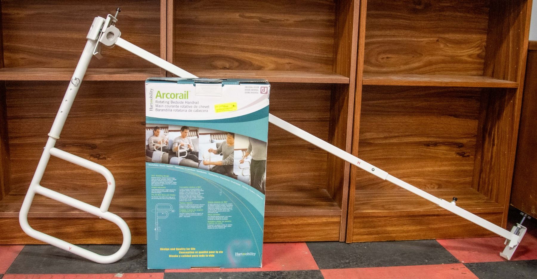 ARCO RAIL ROTATING DUAL BEDSIDE HAND RAILS