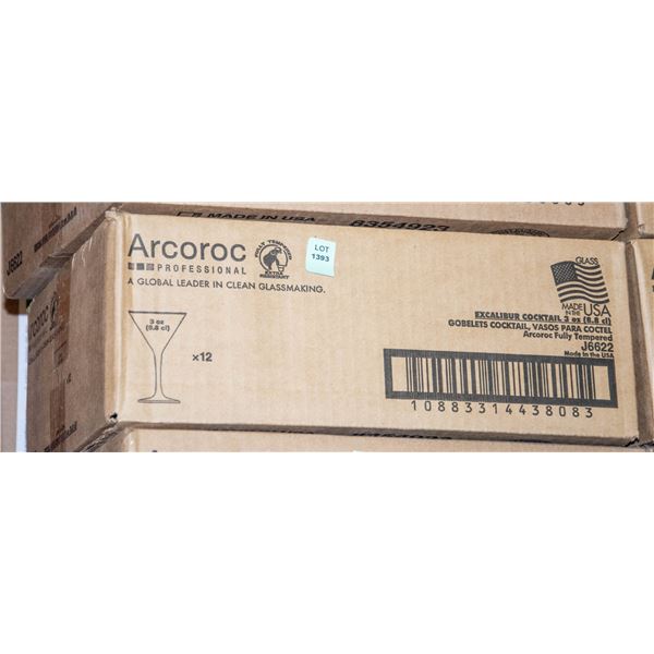 ARCROC CASE OF 12 COCKTAIL GOBLETS 3 OZ