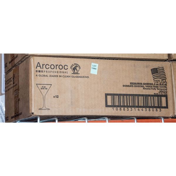 ARCROC CASE OF 12 COCKTAIL GOBLETS 3 OZ