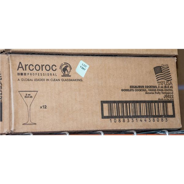 ARCROC CASE OF 12 COCKTAIL GOBLETS 3 OZ