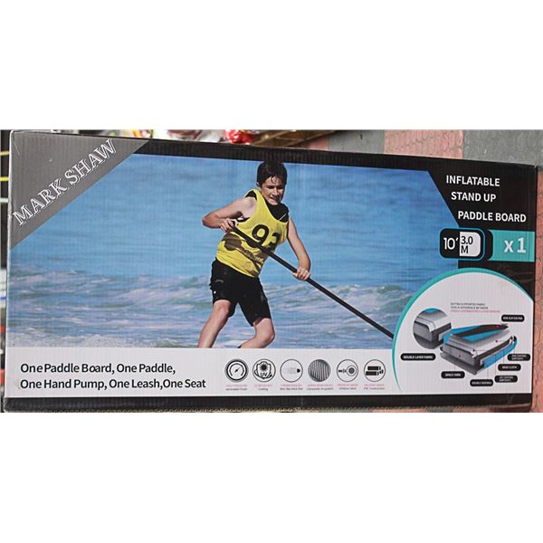 INFLATABLE STAND UP PADDLE BOAT(BLACK) - MARK SHAW