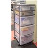 GRACIOUS LIVING 5 DRAWER WHEELED ORGANIZER