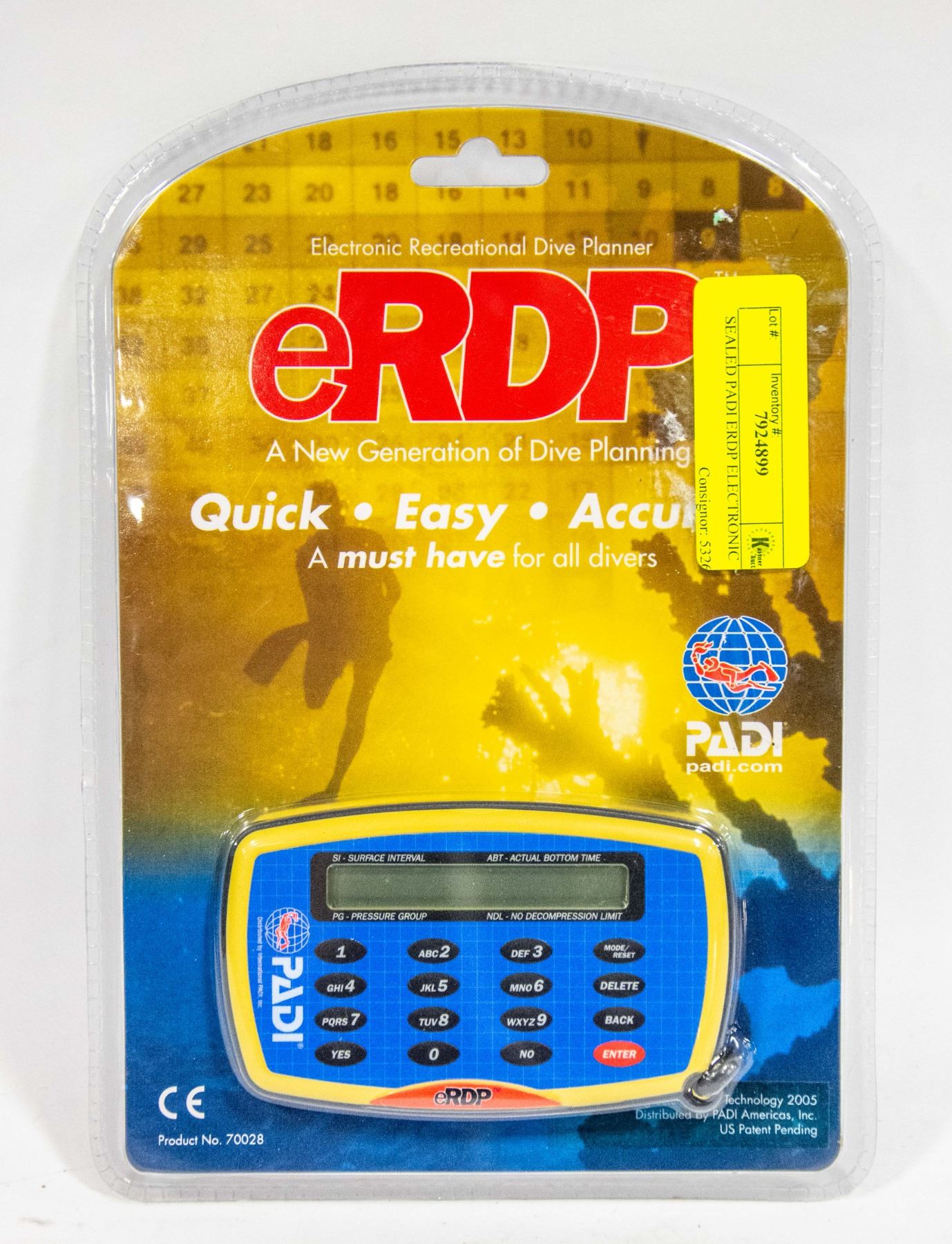 Padi Erdp SEALED PADI ERDP ELECTRONIC
