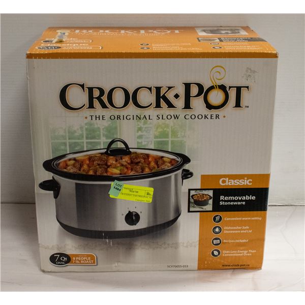 NEW CROCKPOT THE ORIGINAL 7QT