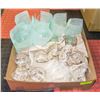 BOX WITH 6 GLASS WATER GOBLETS, SET OF