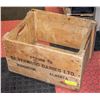 ANTIQUE DAIRY CRATE SILVERWOOD DAIRIES EDMONTON