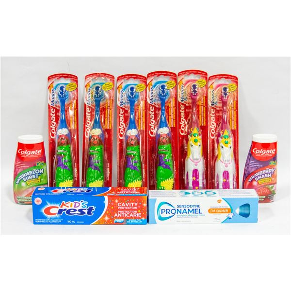 SEALED (6) KIDS COLGATE CHARACTERS