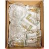 Image 1 : BOX WITH PINWHEEL CRYSTAL ITEMS INCL.