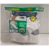 Image 1 : WHITE ANKLE SOCKS SIZE 12-16 6-PACK