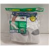 Image 1 : WHITE ANKLE SOCKS SIZE 12-16 6-PACK