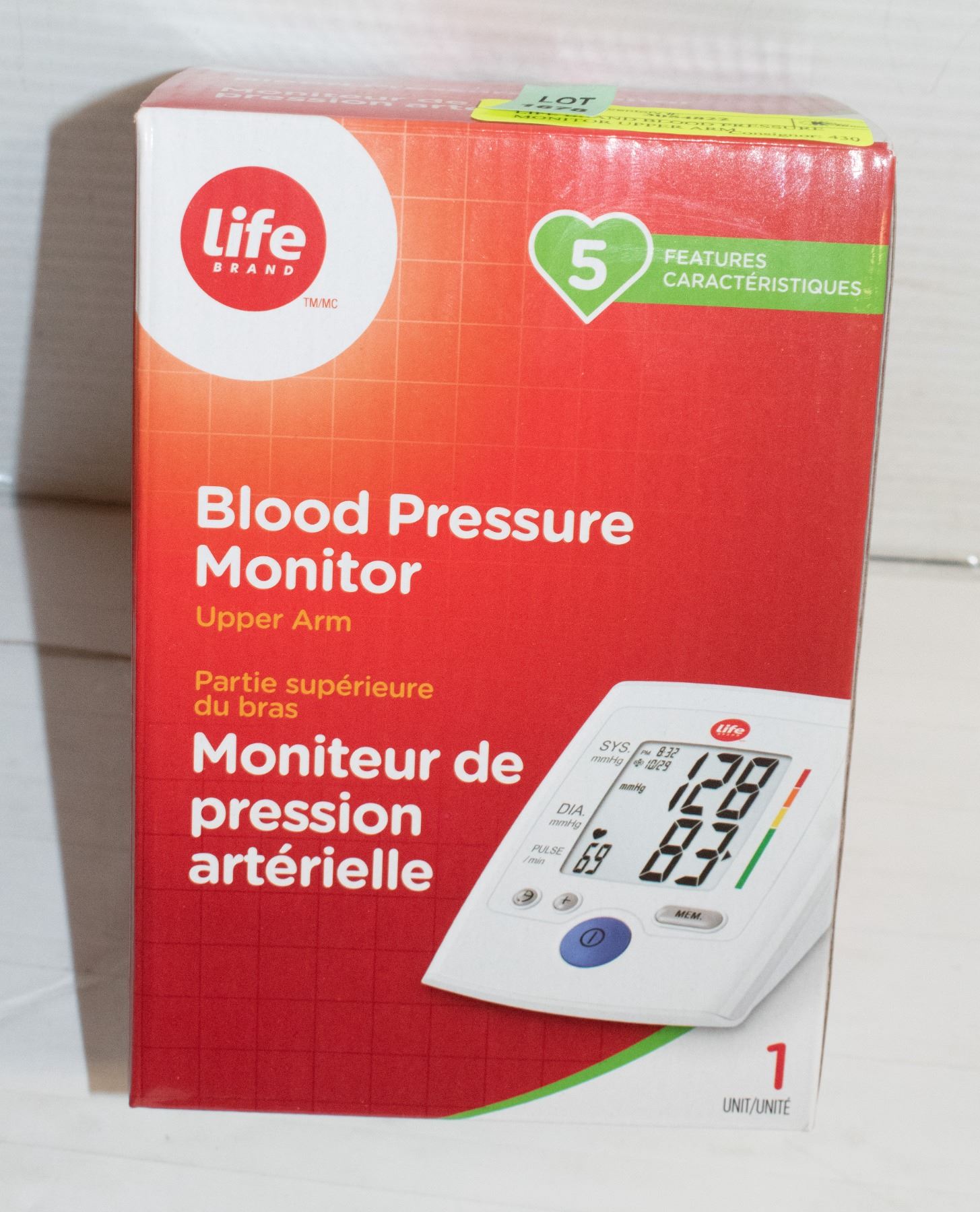 LIFE BRAND BLOOD PRESSURE MONITOR UPPER ARM Life brand blood pressure monitor upper arm