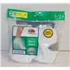 Image 1 : WHITE ANKLE SOCKS SIZE 6-12 6-PACK