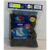 Image 1 : BLACK CREW SOCKS SIZE 12-16 6-PACK