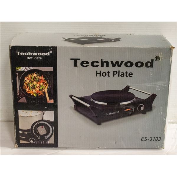 TECHWOOD HOT PLATE IN BOX