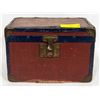 Image 1 : ESTATE ANTIQUE MINIATURE STEAMER TRUNK-ESTATE