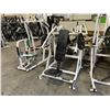 Image 2 : HAMMER STRENGTH COMMERCIAL FREE WEIGHT ISO FRONT MILITARY PRESS MACHINE WITH 2 45 LBS RUBBER
