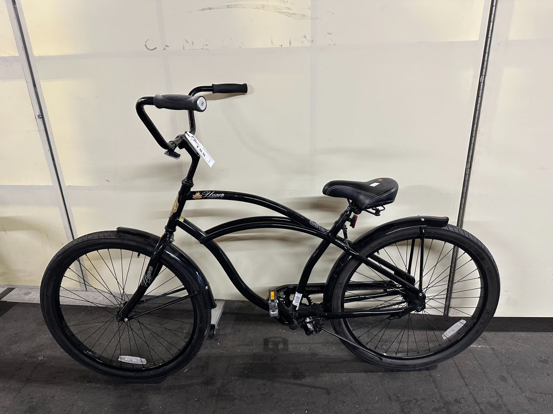 HYPER EASY RIDER BLACK FIXED GEAR SINGLE SPEED CRUISER STYLE ROAD BIKE ...