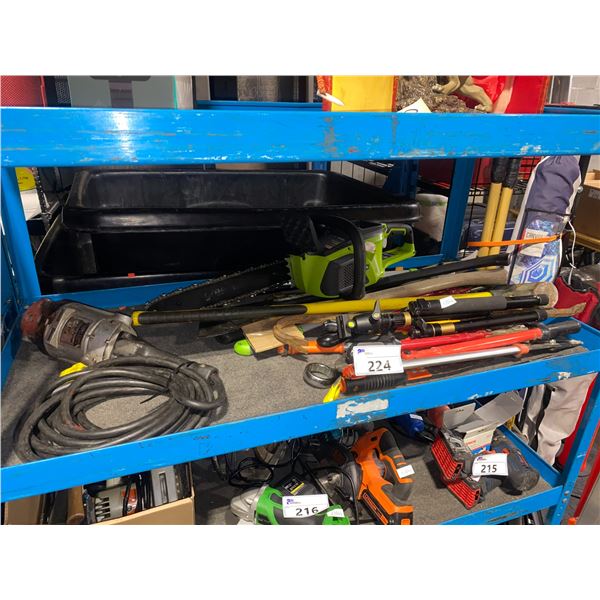 ASSORTED LARGE HAND TOOLS & BLACK & DECKER 7