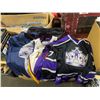 Image 2 : 2 JERSEYS, JACKET, SPORTS BAG & BOX OF ASSORTED NEW CLOTHING