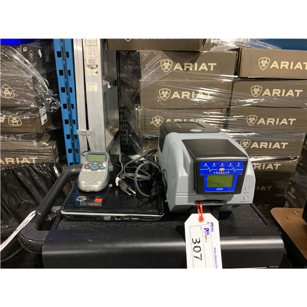 DYMO LETRATAG ELECTRIC LABEL MAKER, JAVELIN ELECTRONIC CARD MAKER, & HP ...