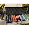 Image 3 : STANLEY BLACK 2 IN 1 FOLDING UTILITY HAND TRUCK & CHIP DICE STYLE POKER SET IN  ALUMINUM HARD CASE