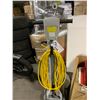 Image 2 : NOBLES SPEEDSHINE 2000 GRAY FLOOR POLISHER WITH LARGE BOX OF ASSORTED BUFFER