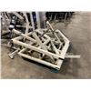 Image 2 : CYBEX WHITE COMMERCIAL SQUAT RACK SYSTEM ( COMPLETE BUT DISASSEMBLED FOR TRANSPORT )