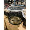 Image 2 : LARGE DARK PLASTIC RATTAN 3 PCS CURVED SUN SHADE OUTDOOR PATIO CHAT / LOUNGE SET WITH 2 COUCHES,