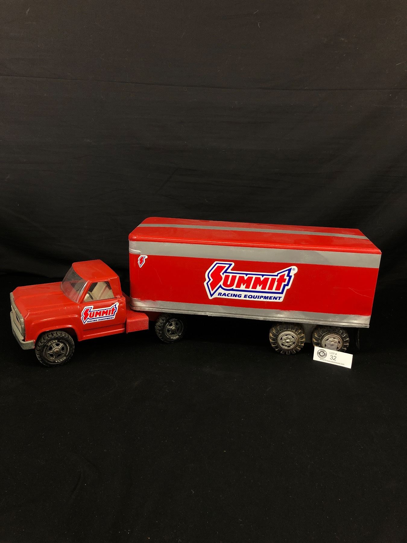 Vintage 26 Inch Long Tonka Truck and Trailer With Summit Racing ...
