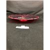 Image 2 : Lovely Carnival Glass Dish,Plate. With Horse's Head in Middle. Signed on Back