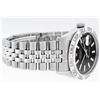 Image 3 : Rolex Mens Stainless Steel 36MM Black Index Pyramid Diamond Datejust Wristwatch
