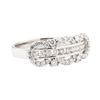 Image 1 : 0.54 ctw Diamond Ring - 18KT White Gold