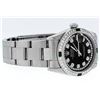 Image 3 : Rolex Womens Midsize 31mm Black String Diamond & Emerald Datejust Wristwatch
