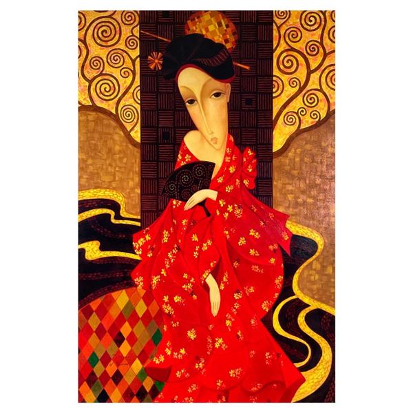 Geisha In Red by Smirnov (1953-2006)