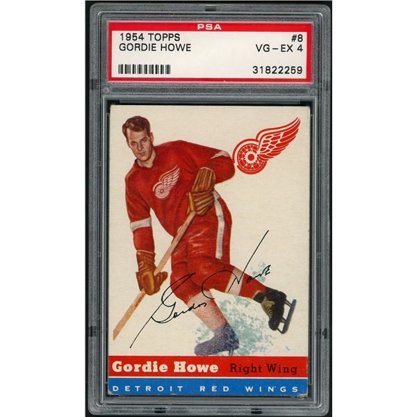 1954-55 Topps #8 Gordie Howe (PSA 4)